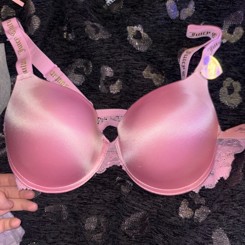 Juicy Couture Blush Satin Bra